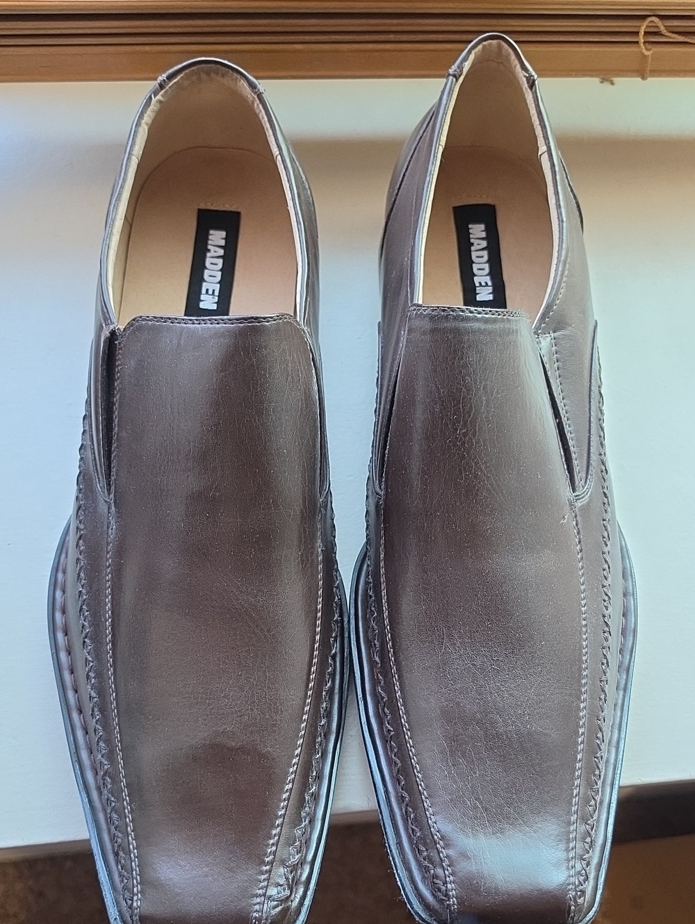 Steve Madden Metallic Brown Slip-On Loafers